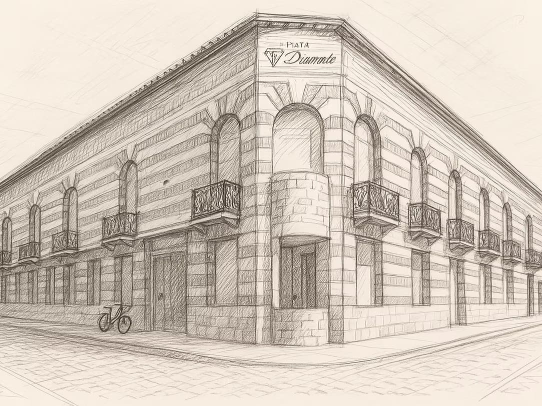 Visualización editorial conceptual de Plaza Diamante
